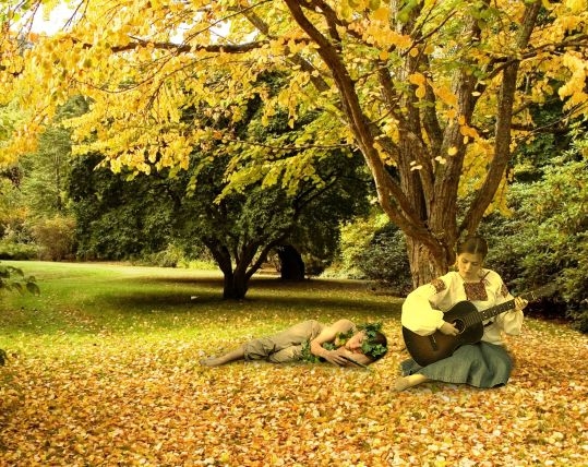 Creation of Piper and guitarist: Step 3